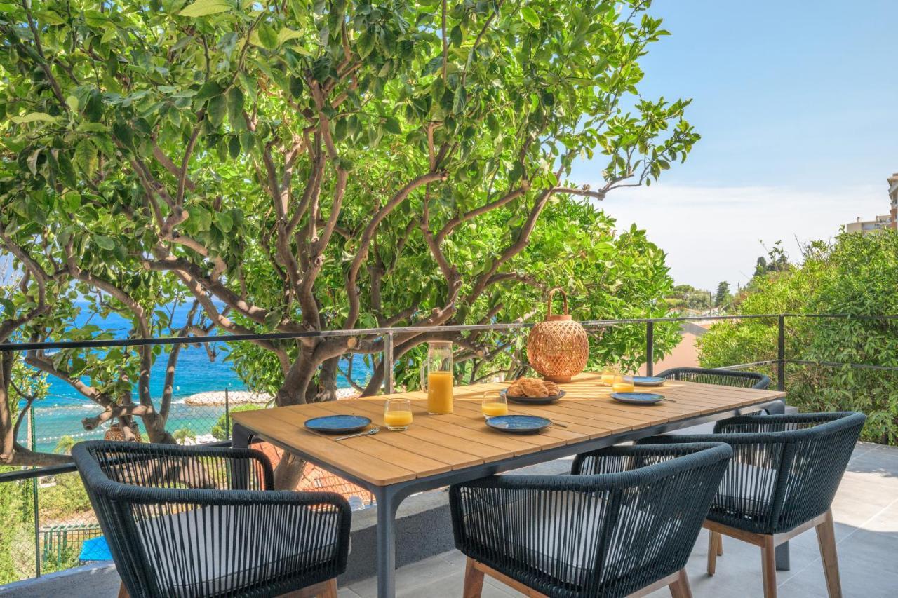 Proche Monaco, Vue Mer, Acces Plage Et Jardin Privatif Saint-Antoine  Exterior photo